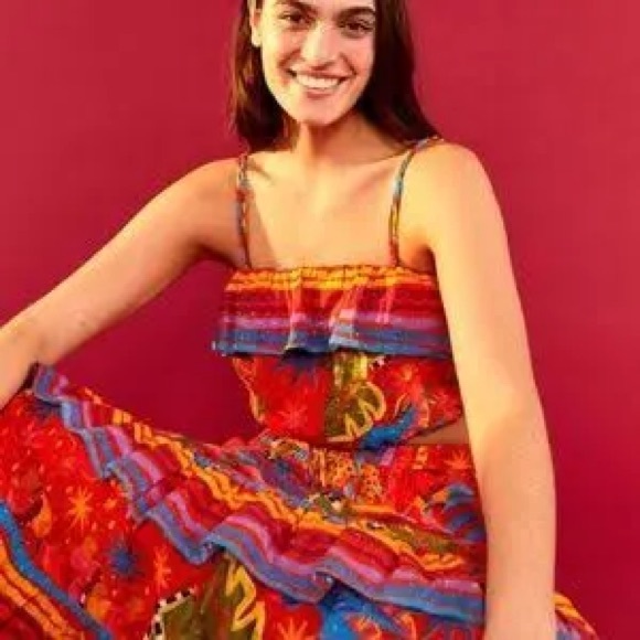 NWT- Farm Rio Magic Forest Crop Top  OBO - Picture 4 of 7